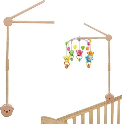 Produktbild von Famanu Mobile Halter aus Holz - Bronze