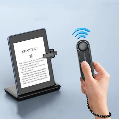 Produktbild von E-Reader-Afstandsbedienung mit Seitenwechsel-Funktion - mit Batterietaucheranzeige - Schwarz