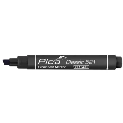 Produktbild von Pica Permanentmarker Classic schwarz Strich-B.2-6 mm, Keilspitze