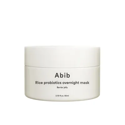 Zdjęcie produktu dla ABIB Rice Probiotics Overnight Mask Barrier Jelly 80 ml – Maska na noc z probiotykami ryżowymi w formie żelu-barierowego