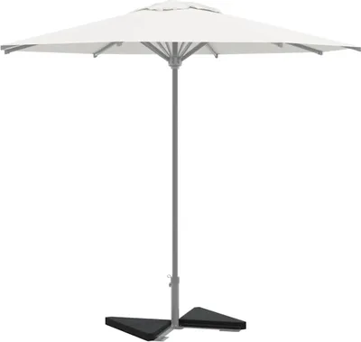 Image de Maison Exclusive - 2 plaques de lest pour parasol, en granit noir, triangulaires, 14 kg