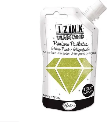 Zdjęcie produktu dla Farba brokatowa - jasnozielona - 80 ml