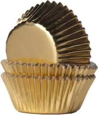 Produktbild von Mini Muffinförmchen SHINY gold 36St
