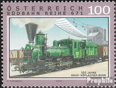 Produktbild von Briefmarken Österreich 2010 Mi 2861 (kompl.Ausg.) gestempelt Eisenbahnen