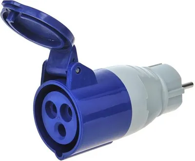 Produktbild von ProPlus CEE Adapter 16A auf Schutzkontakt Steckdose für Camping und Wohnmobil