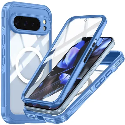 Immagine prodotto di Cover MagSafe per Google Pixel 10 Pro XL Custodia ibrida completa Bumper Blu