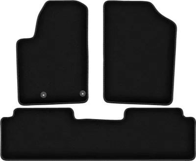 Immagine prodotto di Tappetini in velluto per Citroen Berlingo I (1996-2010, furgoncino, Multispace) neri, set 3 pz, con fissaggi