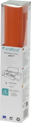 Produktbild von craftcut Premim Vinyl matt- 33 x 244 cm - Orange