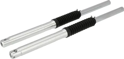 Produktbild von Set: ZT-Tuning Telegabel Silber, für Trommelbremse, hydraulische Dämpfung - für Simson S50, S51, S70, S53, S83