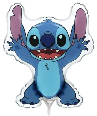 Zdjęcie produktu dla Balon foliowy na patyk, Stitch, Disney, 35cm