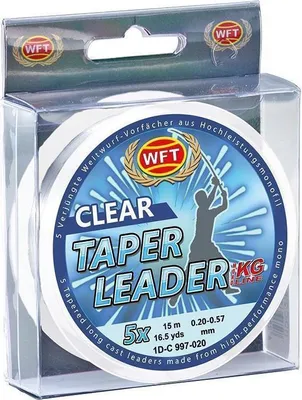 Produktbild von WFT Taper Leader 0,28-0,57 clear 5x15m