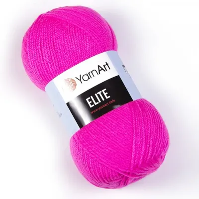 Obrázek produktu pro YarnArt Elite příze 100 g / 400 m - barva 174 malinová růžová - pletací a háčkovací příze