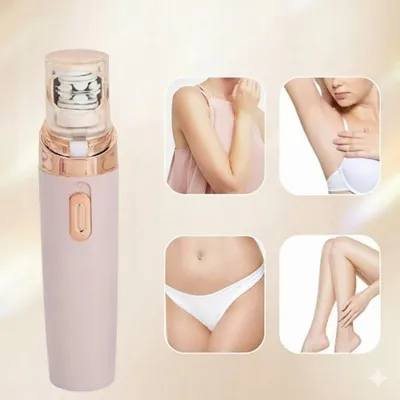 Immagine prodotto di Epilatore viso con ricarica USB rosa, rimozione precisa dei peli, per zone sensibili, sopracciglia e labbro superiore
