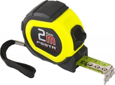 Produktbild von Bleimaßband FESTA MAGNETIC 2m x 16mm - magnetische Spitze, Gummischutz - Packung mit 1 Stück