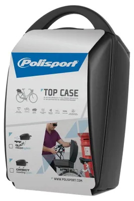 Image de POLISPORT Top Case pour vélo Système de montage direct Noir