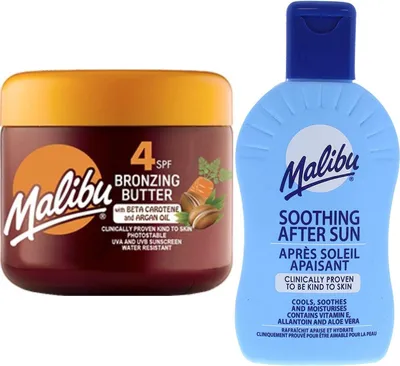 Image de Malibu SPF4 - Accélérateur de bronzage + 200 ml de baume bronzant