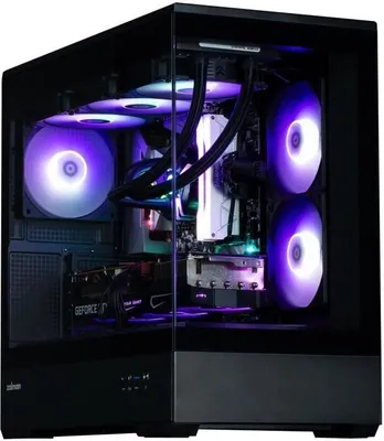 Produktbild von PC Gehäuse Mini Tower ZALMAN P30, Micro-ATX, 3x 120mm ARGB Lüfter, Tempered Glass, Schwarz, Grafikkarten bis 420mm