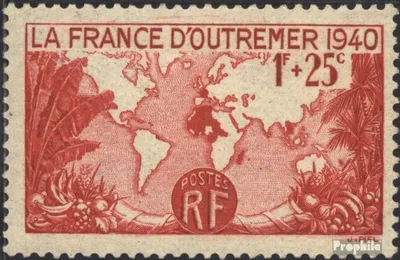 Produktbild von Briefmarken Frankreich 1940 Mi 466 (kompl.Ausg.) postfrisch Überseefrankreich