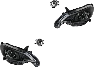 Produktbild von Johns, Scheinwerfer Satz Halogen passend für Peugeot 108 05/14- Hir2 L & R+ Nebelschei. 8121002110 B000978080 8122002110 B000978180 B000863280 B000863