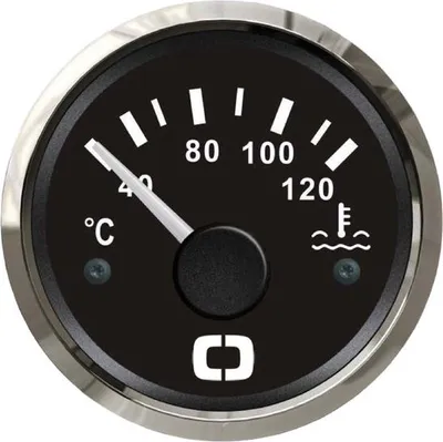 Obrázek produktu pro Osculati 12/24V černý Měřič teploty vody 40/120° 51mm otvor | 27.321.08