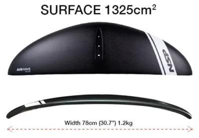 Zdjęcie produktu dla NSP Hydrofoil Airwave – przednie skrzydło 1325 cm² – rozmiar uniwersalny