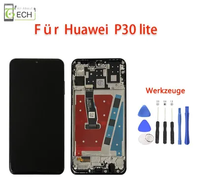 Produktbild von LCD Display für Huawei P30 Lite mit Rahmen MAR-L21 Touch Screen Bildschirm