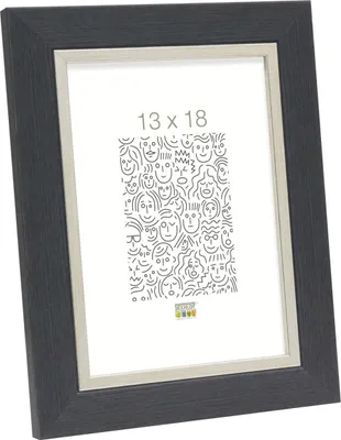 Produktbild von Deknudt Bilderrahmen grau Kunststoff S45VF 13x18 cm grau