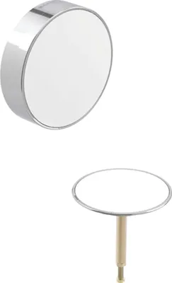Immagine prodotto di Set FB Geberit per scarico BW d 52, bianco diviso con anello di design cromato, 1 pz.