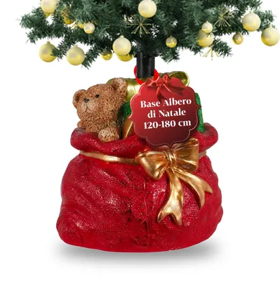 Immagine prodotto di Supporto per albero di Natale - 120-180 cm - Dipinto a mano - Nero