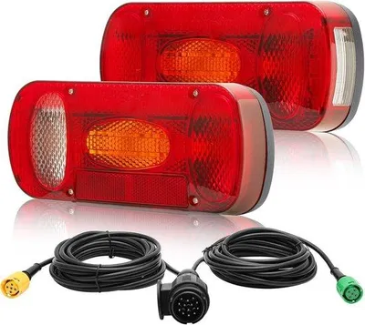 Produktbild von Rückleuchten für Anhänger - SKTL040KIT - 218 x 101 x 57 mm - Beleuchtungsset mit 13-poligem Stecker - Für Anhänger und Fahrzeuge