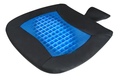 Produktbild von WALSER 27025 Sitzkissen Cool Touch schwarz - blau, Sitzkissen kühlend, Autositzkissen, Sitzpolster