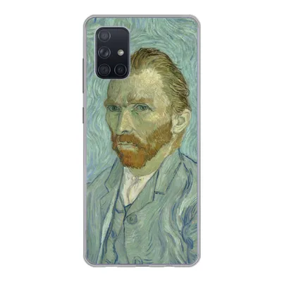 Produktbild von MuchoWow® Handyhülle Schutzhülle Hülle für Samsung Galaxy A51 Selbstporträt - Vincent van Gogh Silikon Softcase Handy Hülle - Schutzabdeckung
