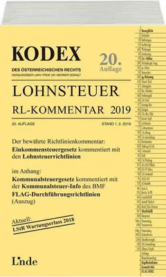 Produktbild von KODEX Lohnsteuer Richtlinien-Kommentar 2019