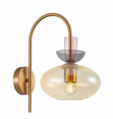 Zdjęcie produktu dla Kinkiet dekoracyjny FANDA złoty 1xE27x40W metal wym:34x20x31cm IP20 Italux