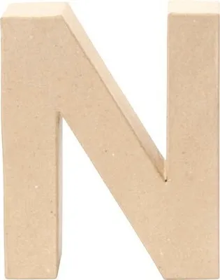 Produktbild von Glorex Papp-Buchstabe N 17,5 x 5,5 cm