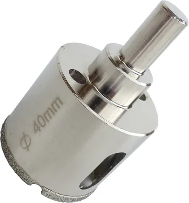 Produktbild von Fliesenbohrer Ø 40mm Glasbohrer Diamantbohrer Steinbohrer Kernbohrer Bohrkrone Hohlbohrer Diamantbohrkrone Marmorbohrer  Bohrer BOHRFUX