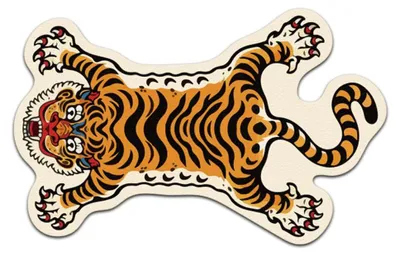 Productafbeelding van Omgoods - Schattige Tiger Badmat met Antislip en Sneldrogende Eigenschappen