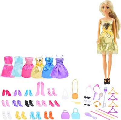 Obrázok produktu pre Veľká módna súprava Anlily Collection Šaty pre bábiky Príslušenstvo 65el.