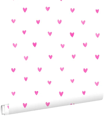 Productafbeelding van ESTAhome behang hartjes fuchsia roze 53 cm x 10.05 m