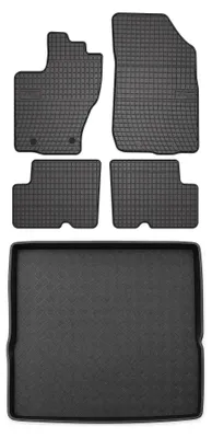 Immagine prodotto di Tappetini gomma SolidPRO + bagagliaio per Dacia Duster I 4WD 2010-2018 5 pezzi