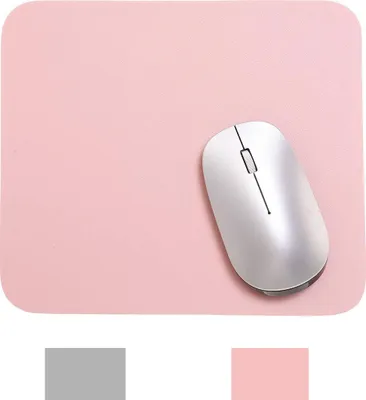 Immagine prodotto di INF Tappetino per mouse bifacciale impermeabile 20x23 cm Rosa/Argento