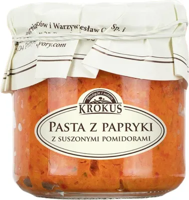 Produktbild von PASTA Z PAPRYKI Z SUSZONYMI POMIDORAMI BEZGLUTENOWA 180 g - KROKUS