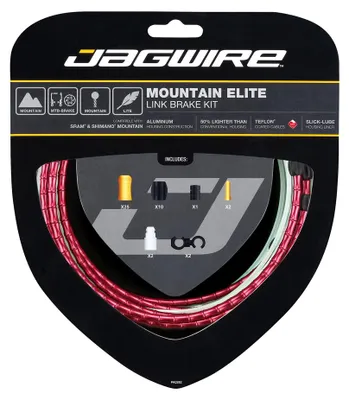 Produktbild von Jagwire Mountain Elite Link-Bremssatz – rot
