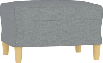 Produktbild von Fußhocker Hellgrau 60x50x41 cm Stoff