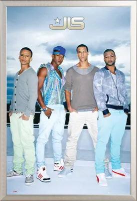 Immagine prodotto di JLS - Poster - Gruppo + cornice rimovibile, Shinsuke® Maxi alluminio argento, vetro acrilico