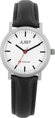 Produktbild von Just Titan Damenuhr mit Echtlederarmband, 5 ATM