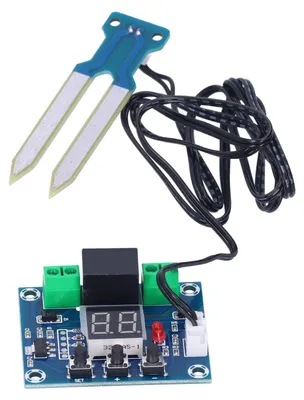 Bodenfeuchteregler DC 12V, automatische Bewässerung, 20-99% RH, mit Sonde