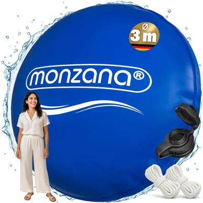 Produktbild von MONZANA® Poolkissen 3m Winter Rund Chlorbeständig Seil PVC Verstärktes Material bis -20° Doppelnaht Sicherheitsventil 6 Ösen Luftkissen Pool Abdeckung