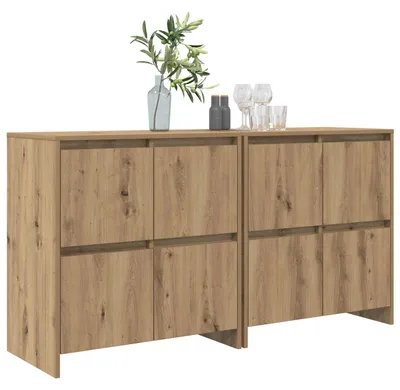 Obrázek produktu pro vidaXL Příborníky 2 ks Artisan dub 70 x 41 x 75 cm Materiál na bázi dřeva