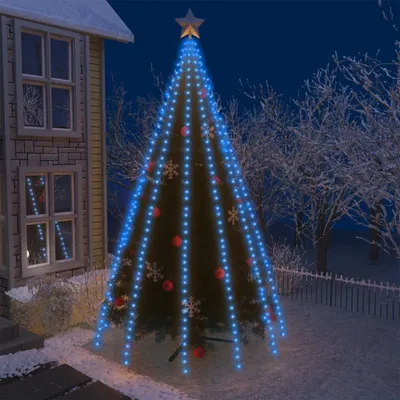 Produktbild von vidaXL Weihnachtsbaum-Beleuchtung 500 LEDs Blau 500 cm